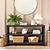 Fawley Console Table Antique Brown