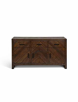 Fawley Chevron Sideboard Antique Brown