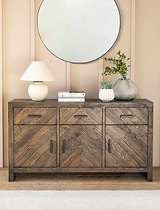 Fawley Chevron Sideboard Antique Brown