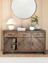 Fawley Chevron Sideboard Antique Brown