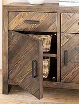 Fawley Chevron Sideboard Antique Brown