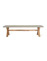 Burford Bench, Small in Natural - Polystone
