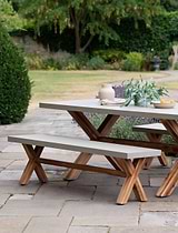 Burford Bench, Small in Natural - Polystone