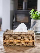 Bayford Woven Tissue Box Holder Rectangle Natural