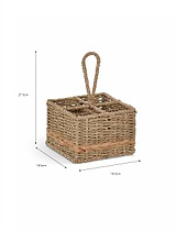 Bayford Woven Cutlery Caddy Natural