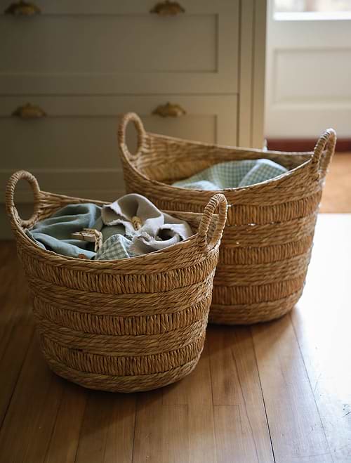 Bilberry Woven Boat Basket Set of 2
