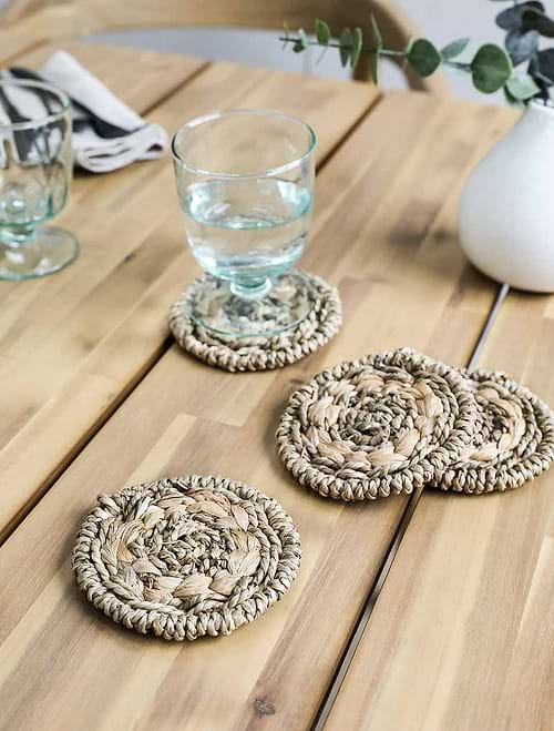 Bayford Woven Coaster Set of 4 Natural