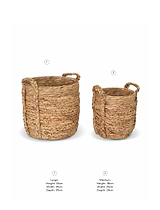 Milborne Woven Basket Set of 2