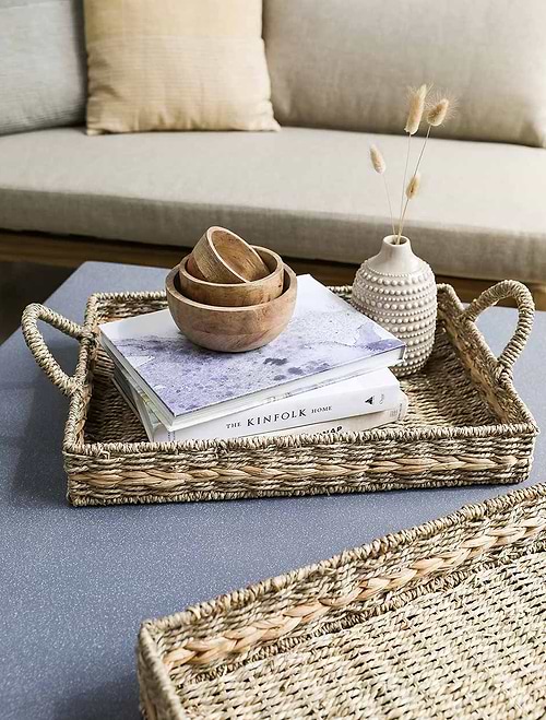 Bayford Woven Tray Set of 2 Natural