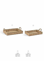 Bayford Woven Tray Set of 2 Natural