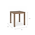 Porthallow Square Bar Table Natural
