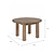 Porthallow Round Dining Table Medium Natural
