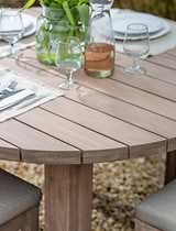 Porthallow Round Dining Table Medium Natural