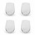 Chilmark Tumbler Medium Set of 4 Clear