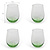 Chilmark Tumbler Medium Set of 4 Green