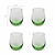 Chilmark Tumbler Small Set of 4 Green