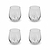 Chilmark Tumbler Small Set of 4 Clear
