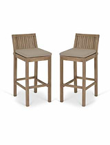 Porthallow Bar Stool Set of 2 Natural