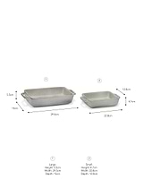 Damerham Oven Dish Set of 2 Grey