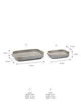 Damerham Roasting Dish Set of 2 Grey