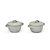 Damerham Ramekin with Lid Set of 2 Grey