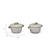 Damerham Ramekin with Lid Set of 2 Grey