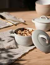 Damerham Ramekin with Lid Set of 2 Grey