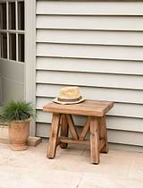Chilford Solid Wood Stool Side Table