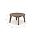 Durley Coffee Table Small Dark Natural