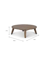 Durley Coffee Table Large Dark Natural