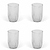 Northmoor Ribbed Tall Tumblers Set of 4 Glass