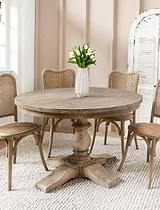 Topsham Round Dining Table Natural