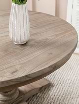 Topsham Round Dining Table Natural