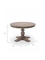 Topsham Round Dining Table Natural