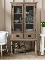 Topsham Glass Display Unit Natural
