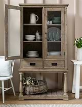 Topsham Glass Display Unit Natural
