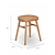 Lilley Stool Natural