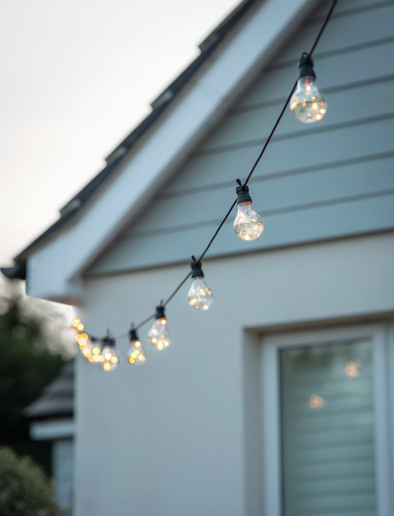 Outdoor solar festoon lights on sale