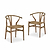 Chilthorne Wishbone Dining Chair Set of 2 Natural