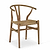 Chilthorne Wishbone Dining Chair Set of 2 Natural