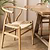 Chilthorne Wishbone Dining Chair Set of 2 Natural