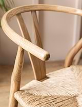 Chilthorne Wishbone Dining Chair Set of 2 Natural