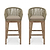 Lynton Bar Stool Set of 2 Grey