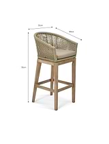 Lynton Bar Stool Set of 2 Grey