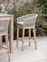 Lynton Bar Stool Set of 2 Grey