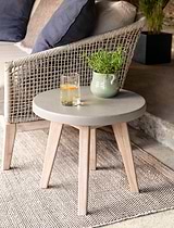 Lynton Round Side Table Grey