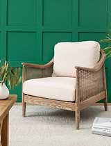 Templecombe Rattan Armchair Oatmeal