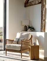 Templecombe Rattan Armchair Oatmeal