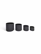 Holbeton Round Planters Set of 4 Grey