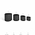 Holbeton Round Planters Set of 4 Grey